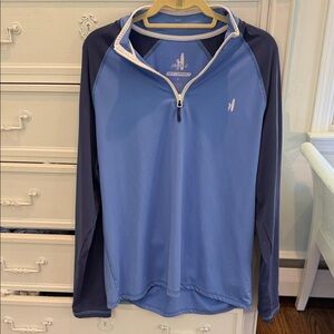 Blue Half-Zip Performance Pullover by Johnnie-o.